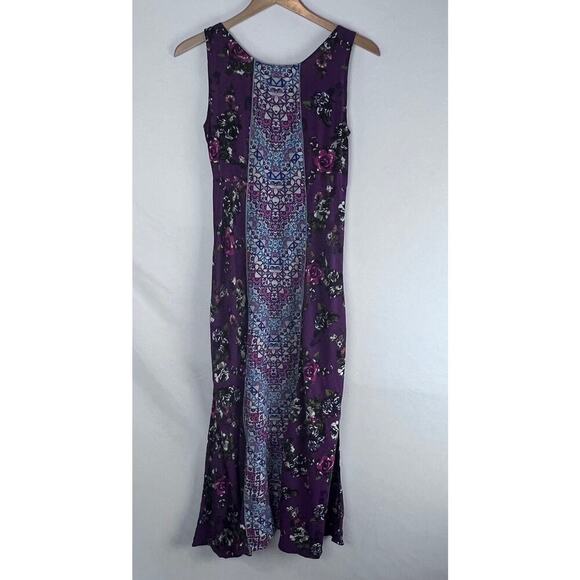 Sundance Women's Mixi Dress Summer Floral Size 6 Purple Sleeveless - Picture 2 of 8